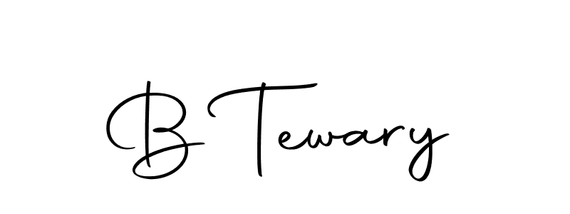 The best way (Autography-DOLnW) to make a short signature is to pick only two or three words in your name. The name B Tewary include a total of six letters. For converting this name. B Tewary signature style 10 images and pictures png