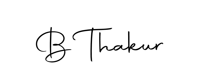 Use a signature maker to create a handwritten signature online. With this signature software, you can design (Autography-DOLnW) your own signature for name B Thakur. B Thakur signature style 10 images and pictures png