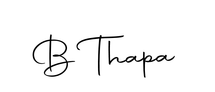 Make a beautiful signature design for name B Thapa. With this signature (Autography-DOLnW) style, you can create a handwritten signature for free. B Thapa signature style 10 images and pictures png