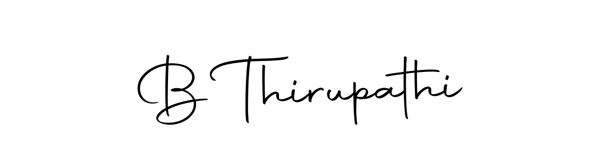 Also we have B Thirupathi name is the best signature style. Create professional handwritten signature collection using Autography-DOLnW autograph style. B Thirupathi signature style 10 images and pictures png