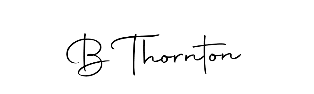 Create a beautiful signature design for name B Thornton. With this signature (Autography-DOLnW) fonts, you can make a handwritten signature for free. B Thornton signature style 10 images and pictures png