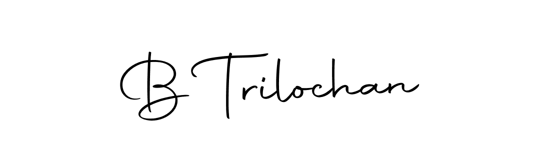 Design your own signature with our free online signature maker. With this signature software, you can create a handwritten (Autography-DOLnW) signature for name B Trilochan. B Trilochan signature style 10 images and pictures png