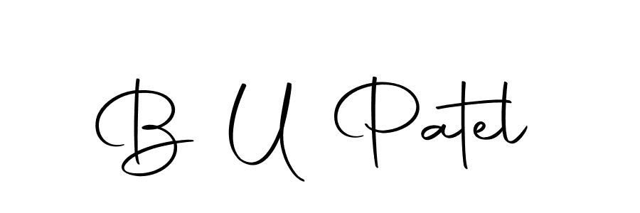 B U Patel stylish signature style. Best Handwritten Sign (Autography-DOLnW) for my name. Handwritten Signature Collection Ideas for my name B U Patel. B U Patel signature style 10 images and pictures png