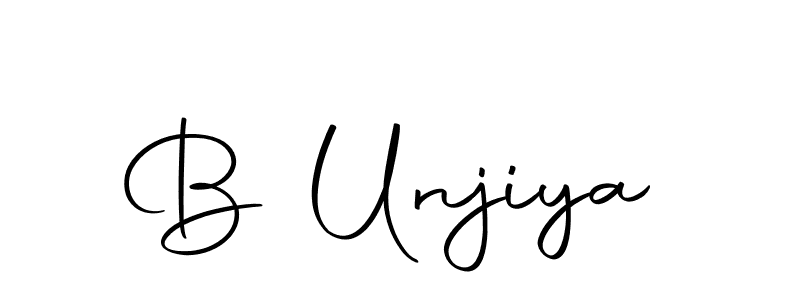 Make a short B Unjiya signature style. Manage your documents anywhere anytime using Autography-DOLnW. Create and add eSignatures, submit forms, share and send files easily. B Unjiya signature style 10 images and pictures png