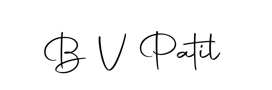 You should practise on your own different ways (Autography-DOLnW) to write your name (B V Patil) in signature. don't let someone else do it for you. B V Patil signature style 10 images and pictures png