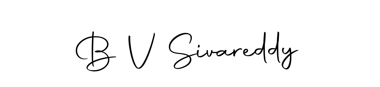 Also we have B V Sivareddy name is the best signature style. Create professional handwritten signature collection using Autography-DOLnW autograph style. B V Sivareddy signature style 10 images and pictures png