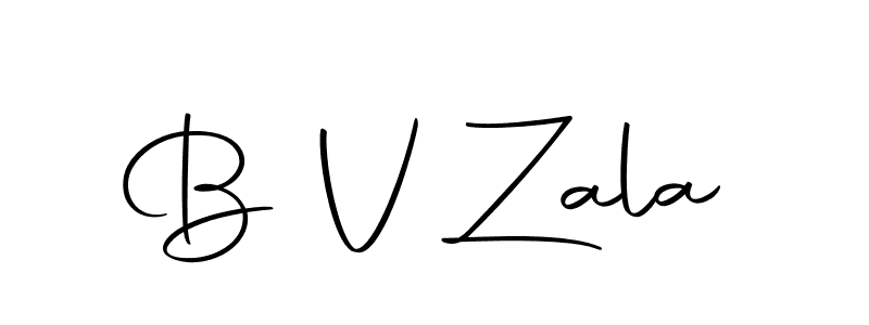 You can use this online signature creator to create a handwritten signature for the name B V Zala. This is the best online autograph maker. B V Zala signature style 10 images and pictures png