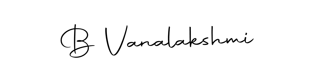 Create a beautiful signature design for name B Vanalakshmi. With this signature (Autography-DOLnW) fonts, you can make a handwritten signature for free. B Vanalakshmi signature style 10 images and pictures png
