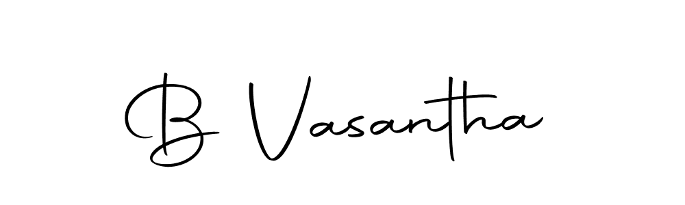 How to make B Vasantha signature? Autography-DOLnW is a professional autograph style. Create handwritten signature for B Vasantha name. B Vasantha signature style 10 images and pictures png