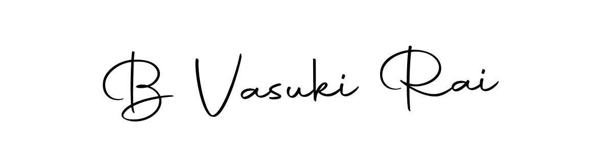 Make a beautiful signature design for name B Vasuki Rai. With this signature (Autography-DOLnW) style, you can create a handwritten signature for free. B Vasuki Rai signature style 10 images and pictures png