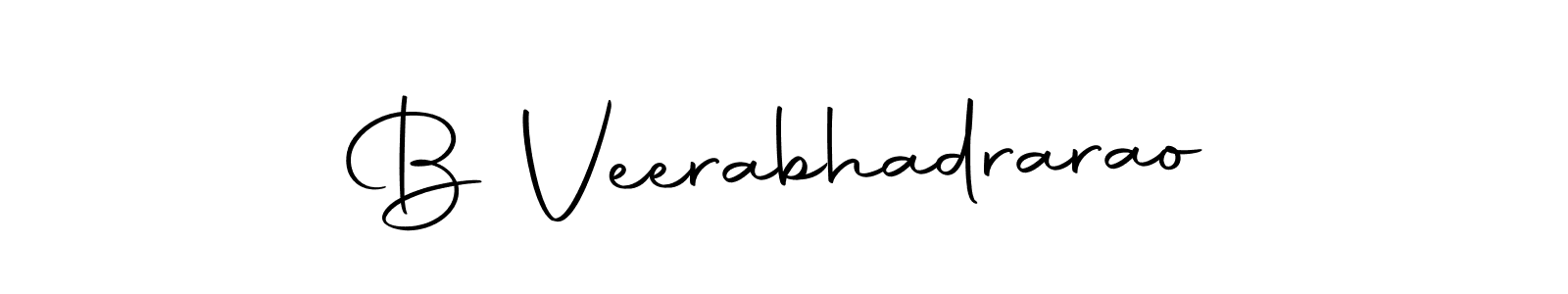 Make a beautiful signature design for name B Veerabhadrarao. With this signature (Autography-DOLnW) style, you can create a handwritten signature for free. B Veerabhadrarao signature style 10 images and pictures png