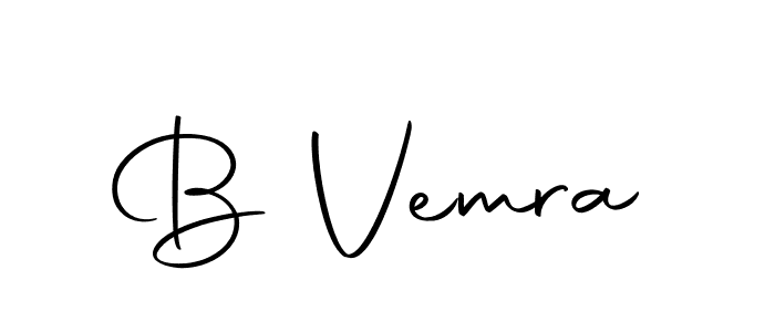 How to make B Vemra signature? Autography-DOLnW is a professional autograph style. Create handwritten signature for B Vemra name. B Vemra signature style 10 images and pictures png