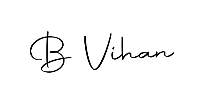 How to make B Vihan signature? Autography-DOLnW is a professional autograph style. Create handwritten signature for B Vihan name. B Vihan signature style 10 images and pictures png