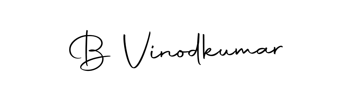 Use a signature maker to create a handwritten signature online. With this signature software, you can design (Autography-DOLnW) your own signature for name B Vinodkumar. B Vinodkumar signature style 10 images and pictures png
