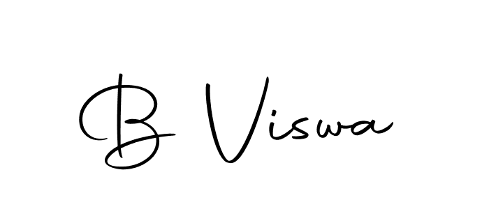 Design your own signature with our free online signature maker. With this signature software, you can create a handwritten (Autography-DOLnW) signature for name B Viswa. B Viswa signature style 10 images and pictures png