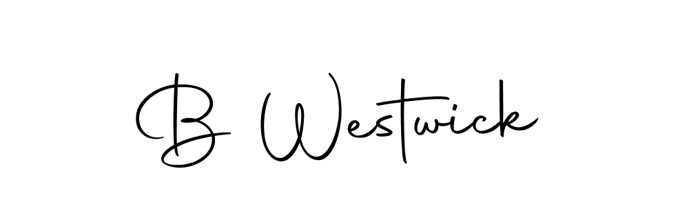 Use a signature maker to create a handwritten signature online. With this signature software, you can design (Autography-DOLnW) your own signature for name B Westwick. B Westwick signature style 10 images and pictures png
