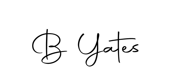 Use a signature maker to create a handwritten signature online. With this signature software, you can design (Autography-DOLnW) your own signature for name B Yates. B Yates signature style 10 images and pictures png