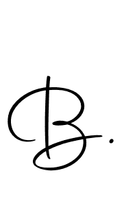 Create a beautiful signature design for name B.. With this signature (Autography-DOLnW) fonts, you can make a handwritten signature for free. B. signature style 10 images and pictures png