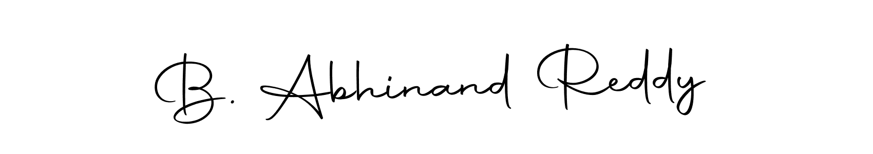 Make a beautiful signature design for name B. Abhinand Reddy. With this signature (Autography-DOLnW) style, you can create a handwritten signature for free. B. Abhinand Reddy signature style 10 images and pictures png