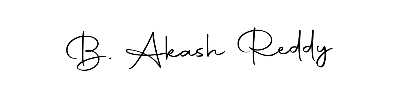 Design your own signature with our free online signature maker. With this signature software, you can create a handwritten (Autography-DOLnW) signature for name B. Akash Reddy. B. Akash Reddy signature style 10 images and pictures png