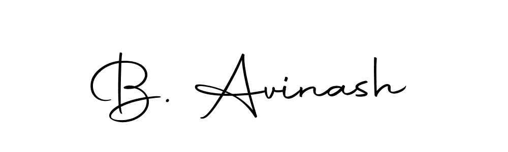 Make a beautiful signature design for name B. Avinash. With this signature (Autography-DOLnW) style, you can create a handwritten signature for free. B. Avinash signature style 10 images and pictures png