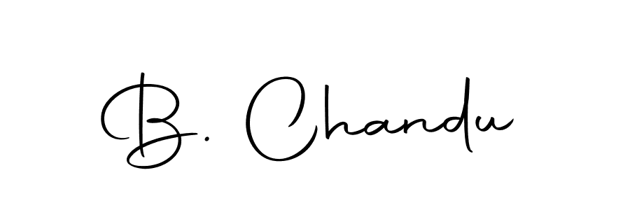 Design your own signature with our free online signature maker. With this signature software, you can create a handwritten (Autography-DOLnW) signature for name B. Chandu. B. Chandu signature style 10 images and pictures png