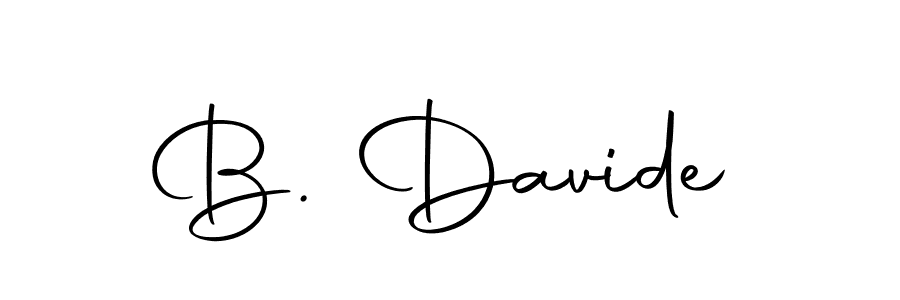 Similarly Autography-DOLnW is the best handwritten signature design. Signature creator online .You can use it as an online autograph creator for name B. Davide. B. Davide signature style 10 images and pictures png