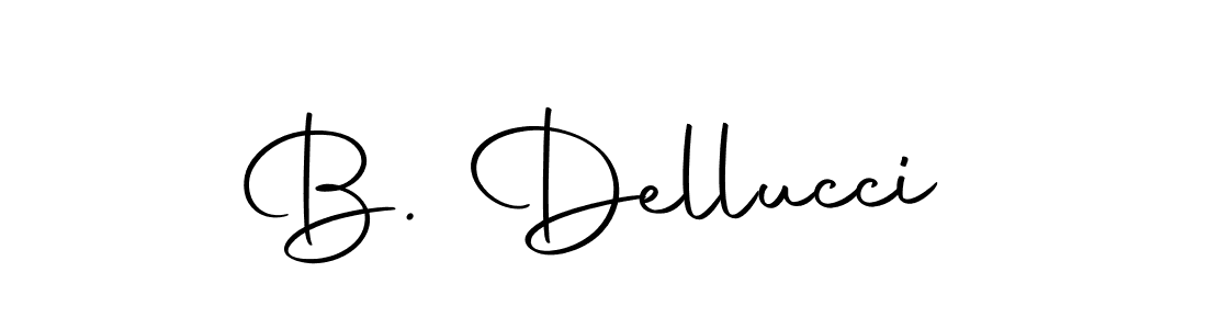Design your own signature with our free online signature maker. With this signature software, you can create a handwritten (Autography-DOLnW) signature for name B. Dellucci. B. Dellucci signature style 10 images and pictures png
