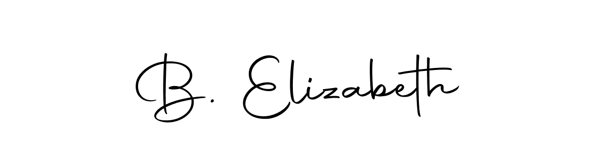 How to make B. Elizabeth signature? Autography-DOLnW is a professional autograph style. Create handwritten signature for B. Elizabeth name. B. Elizabeth signature style 10 images and pictures png
