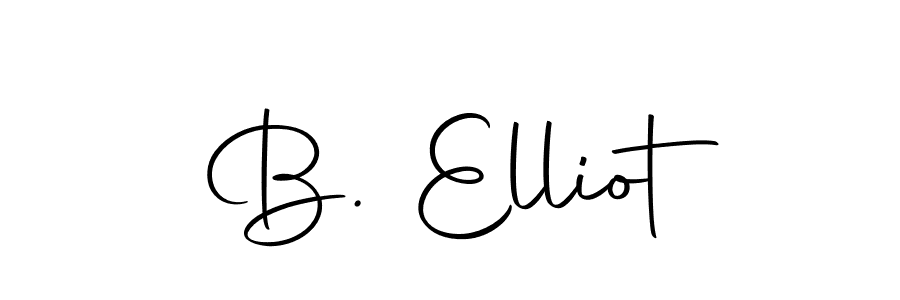 The best way (Autography-DOLnW) to make a short signature is to pick only two or three words in your name. The name B. Elliot include a total of six letters. For converting this name. B. Elliot signature style 10 images and pictures png