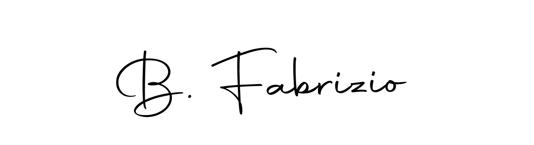 You should practise on your own different ways (Autography-DOLnW) to write your name (B. Fabrizio) in signature. don't let someone else do it for you. B. Fabrizio signature style 10 images and pictures png