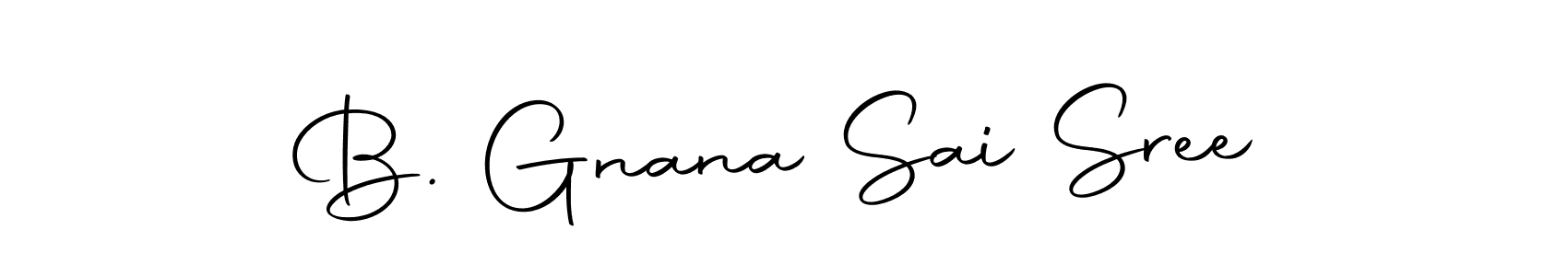 Also You can easily find your signature by using the search form. We will create B. Gnana Sai Sree name handwritten signature images for you free of cost using Autography-DOLnW sign style. B. Gnana Sai Sree signature style 10 images and pictures png