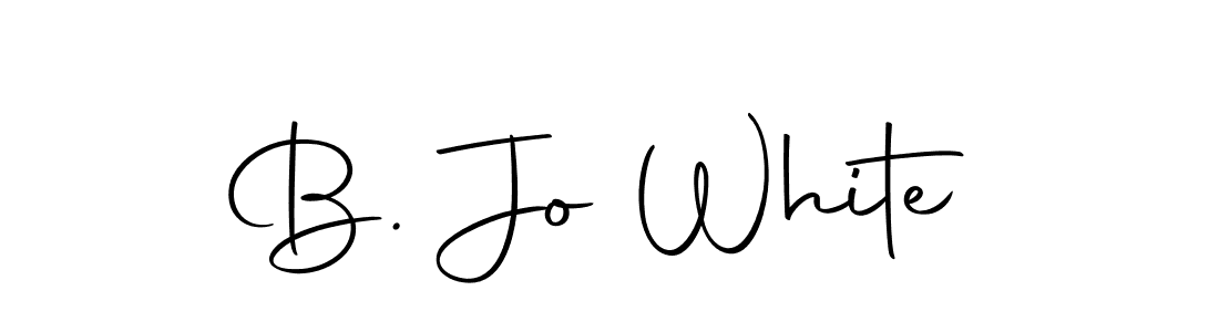 Design your own signature with our free online signature maker. With this signature software, you can create a handwritten (Autography-DOLnW) signature for name B. Jo White. B. Jo White signature style 10 images and pictures png