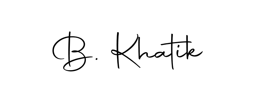 How to Draw B. Khatik signature style? Autography-DOLnW is a latest design signature styles for name B. Khatik. B. Khatik signature style 10 images and pictures png