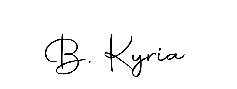 You should practise on your own different ways (Autography-DOLnW) to write your name (B. Kyria) in signature. don't let someone else do it for you. B. Kyria signature style 10 images and pictures png