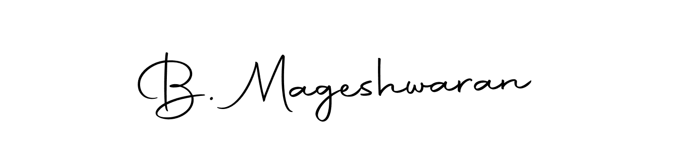 Make a beautiful signature design for name B. Mageshwaran. With this signature (Autography-DOLnW) style, you can create a handwritten signature for free. B. Mageshwaran signature style 10 images and pictures png