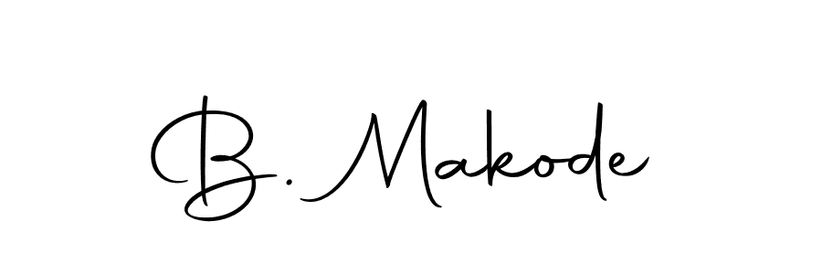 Also we have B. Makode name is the best signature style. Create professional handwritten signature collection using Autography-DOLnW autograph style. B. Makode signature style 10 images and pictures png