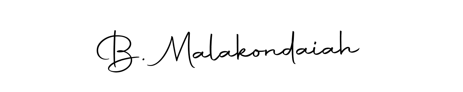 How to make B. Malakondaiah name signature. Use Autography-DOLnW style for creating short signs online. This is the latest handwritten sign. B. Malakondaiah signature style 10 images and pictures png