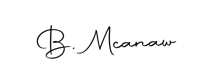 Create a beautiful signature design for name B. Mcanaw. With this signature (Autography-DOLnW) fonts, you can make a handwritten signature for free. B. Mcanaw signature style 10 images and pictures png