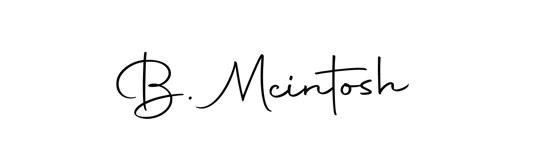 Design your own signature with our free online signature maker. With this signature software, you can create a handwritten (Autography-DOLnW) signature for name B. Mcintosh. B. Mcintosh signature style 10 images and pictures png