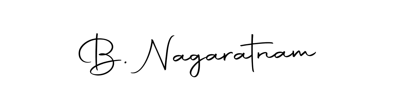 Design your own signature with our free online signature maker. With this signature software, you can create a handwritten (Autography-DOLnW) signature for name B. Nagaratnam. B. Nagaratnam signature style 10 images and pictures png
