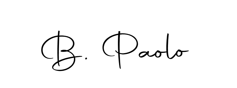 Create a beautiful signature design for name B. Paolo. With this signature (Autography-DOLnW) fonts, you can make a handwritten signature for free. B. Paolo signature style 10 images and pictures png