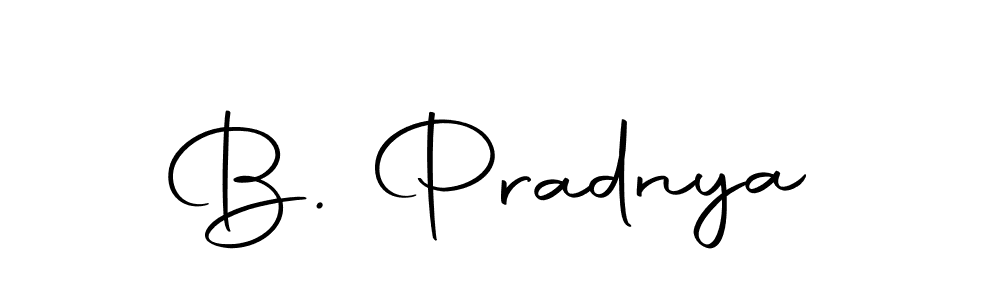 Design your own signature with our free online signature maker. With this signature software, you can create a handwritten (Autography-DOLnW) signature for name B. Pradnya. B. Pradnya signature style 10 images and pictures png