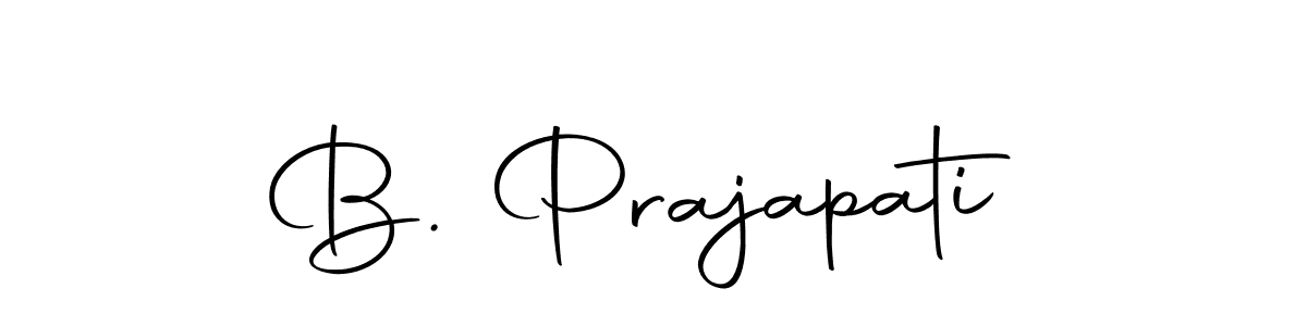 Use a signature maker to create a handwritten signature online. With this signature software, you can design (Autography-DOLnW) your own signature for name B. Prajapati. B. Prajapati signature style 10 images and pictures png