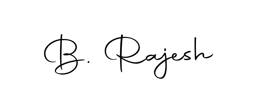 Design your own signature with our free online signature maker. With this signature software, you can create a handwritten (Autography-DOLnW) signature for name B. Rajesh. B. Rajesh signature style 10 images and pictures png