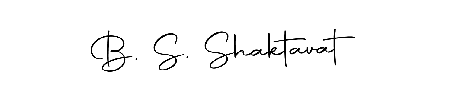 How to make B. S. Shaktavat name signature. Use Autography-DOLnW style for creating short signs online. This is the latest handwritten sign. B. S. Shaktavat signature style 10 images and pictures png