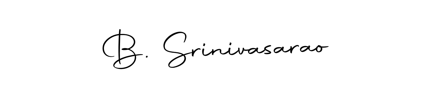 Make a beautiful signature design for name B. Srinivasarao. With this signature (Autography-DOLnW) style, you can create a handwritten signature for free. B. Srinivasarao signature style 10 images and pictures png