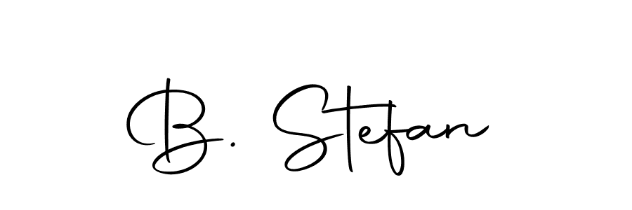 Create a beautiful signature design for name B. Stefan. With this signature (Autography-DOLnW) fonts, you can make a handwritten signature for free. B. Stefan signature style 10 images and pictures png