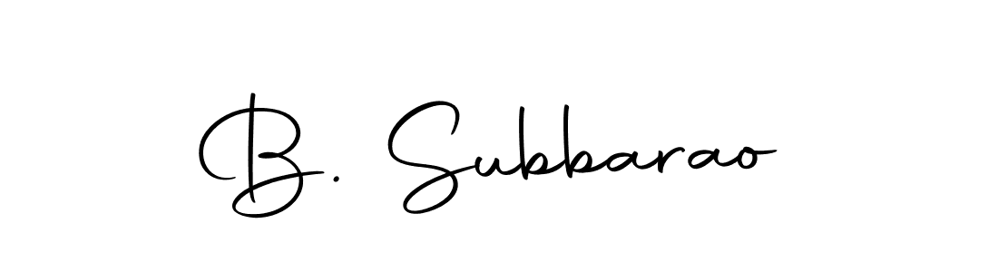 Design your own signature with our free online signature maker. With this signature software, you can create a handwritten (Autography-DOLnW) signature for name B. Subbarao. B. Subbarao signature style 10 images and pictures png