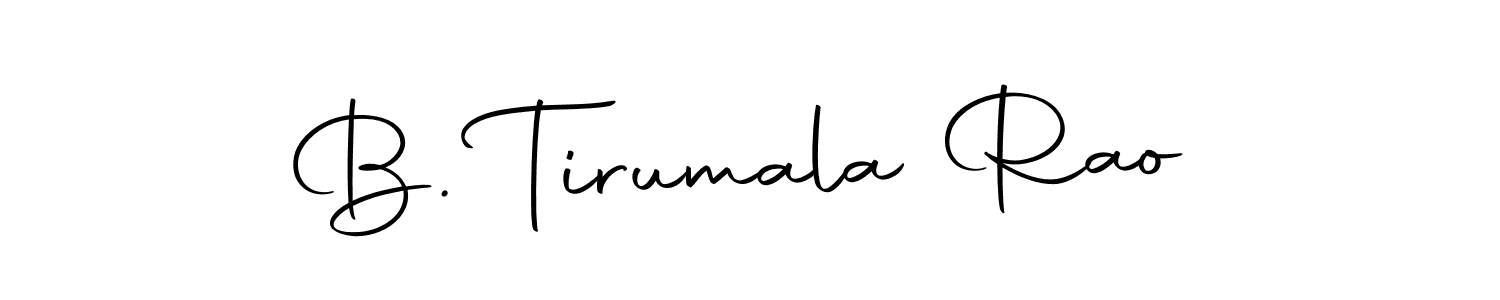 Use a signature maker to create a handwritten signature online. With this signature software, you can design (Autography-DOLnW) your own signature for name B. Tirumala Rao. B. Tirumala Rao signature style 10 images and pictures png